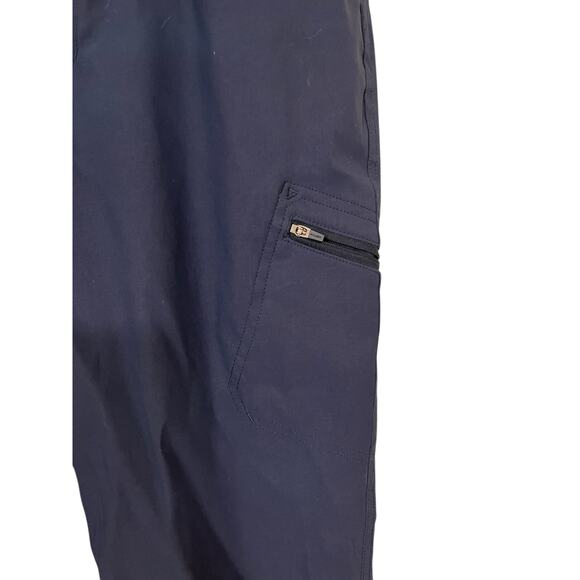 Eddie Bauer Womens Crop Nylon Blend Pants Navy Blue Size 10 Outdoor Hiking - Picture 4 of 7